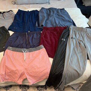 Lot of 9 Men's Athletic Bottoms
